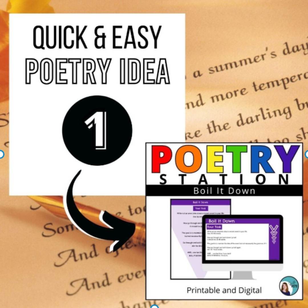 3 Ideas for Poetry Creation in Everyday ELA Lessons - SmithTeaches9to12