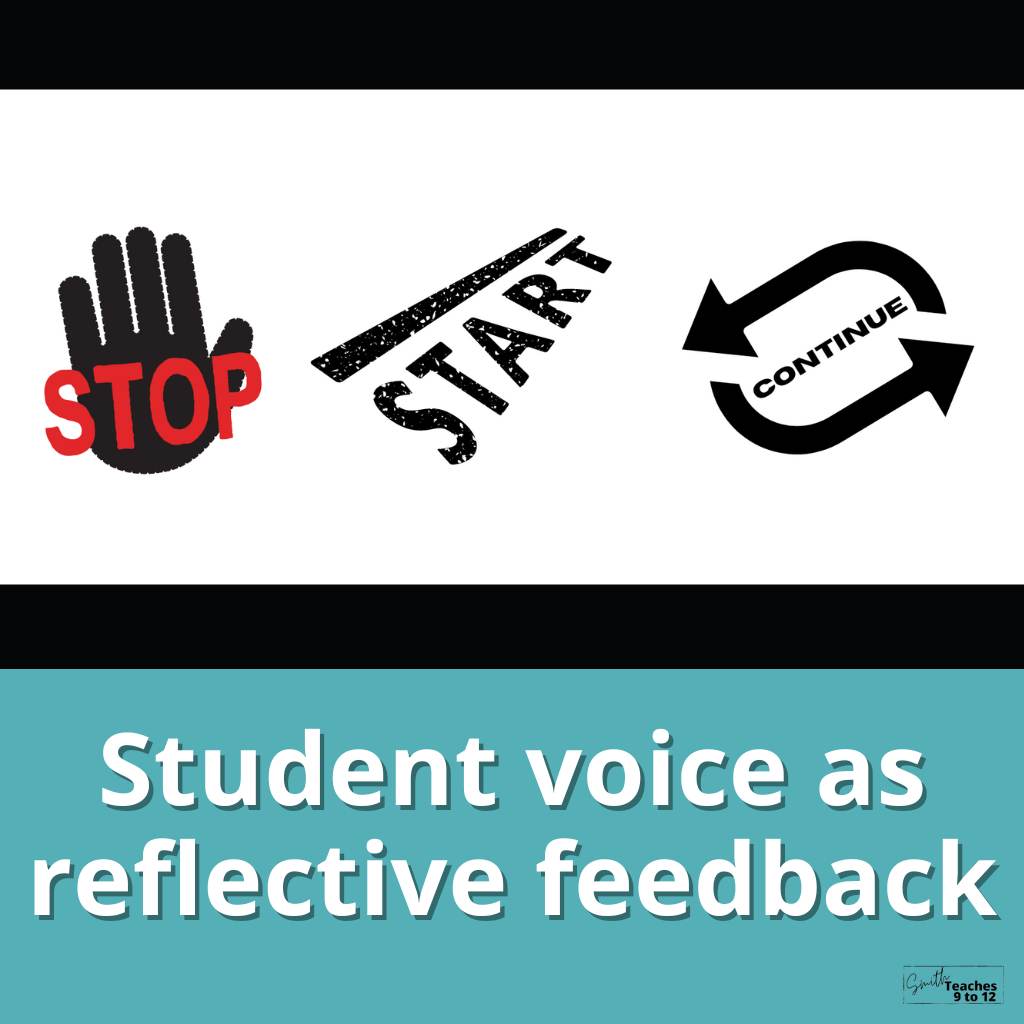Reflective Voice Example Student Voice as Reflective Feedback - SmithTeaches9to12