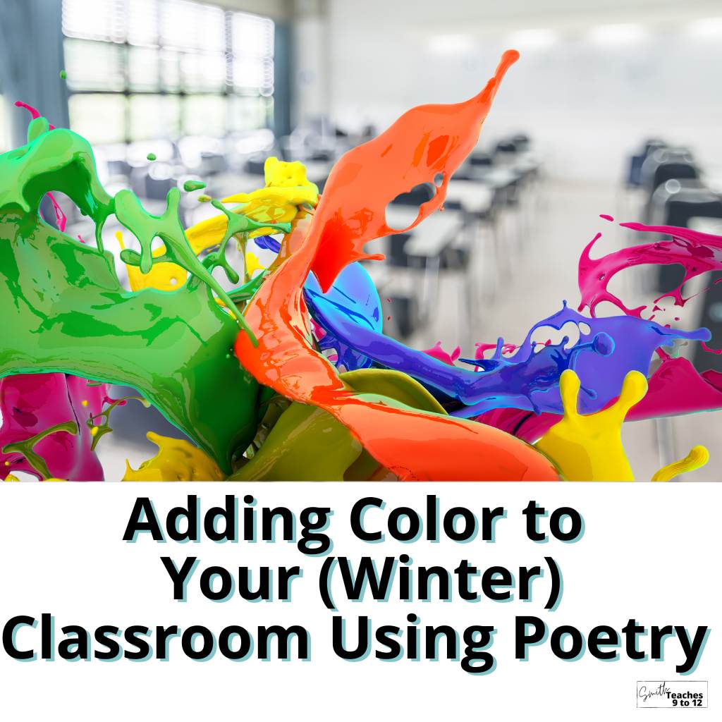 Color Code Poetry Worksheet Add Color By Using Poetry in Your (Winter) ELA Classroom ...