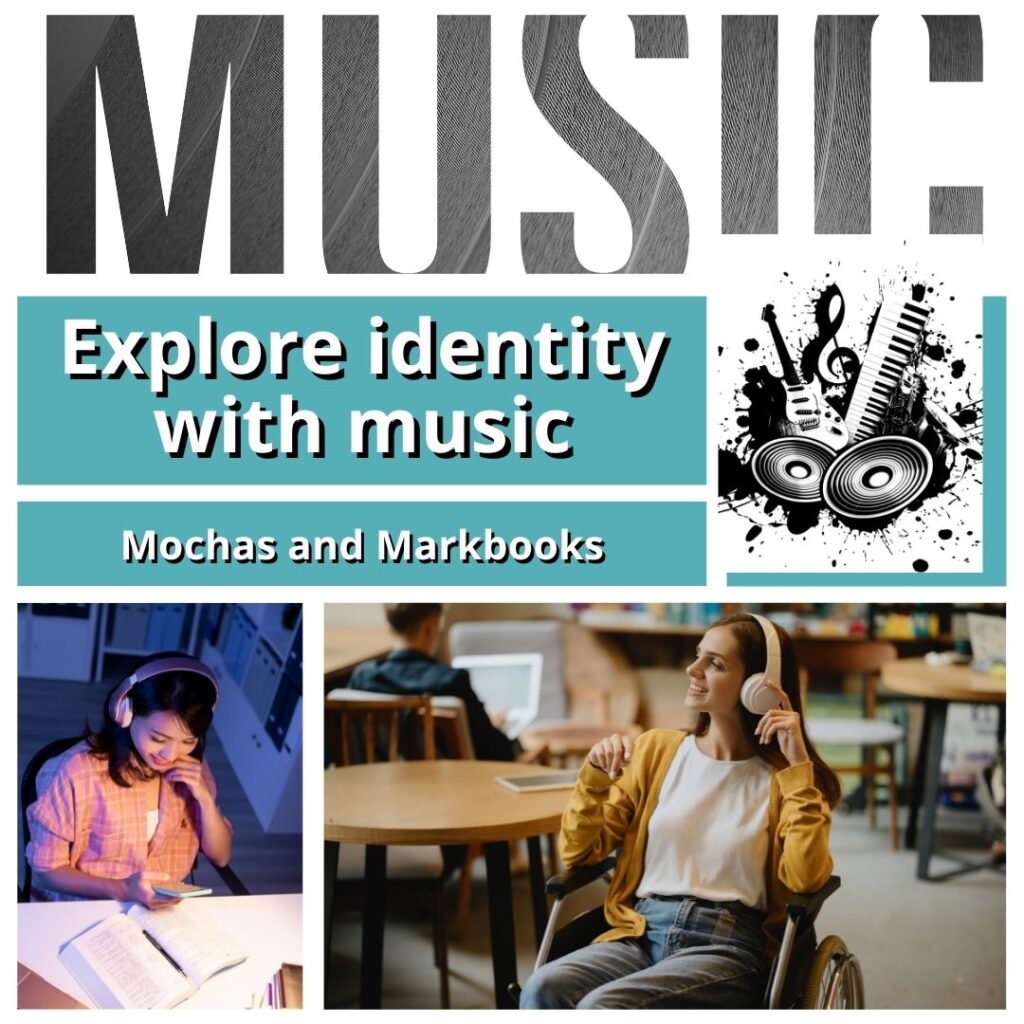 End of year activities that include music such as this one about exploring identity.