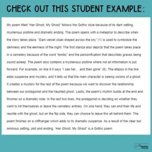 Student Assignment Model Poem Reflection How To: Evaluating Students' Poetry Creations - SmithTeaches9to12