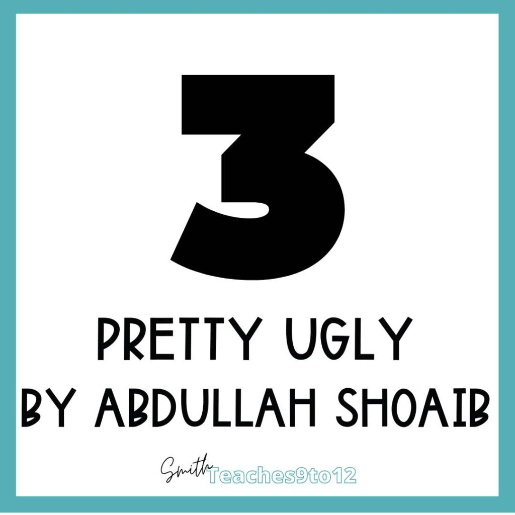 Abdullah Shoaib's Pretty Ugly is a strong mirror poem to focus on SEL in high school English.
